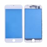 Replacement touch screen digitizer outer glass lens with bezel frame pre assembled for iPhone 7 whit