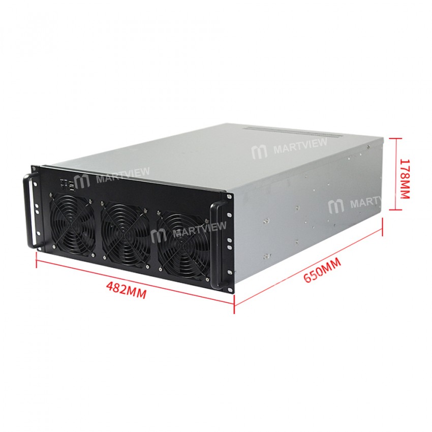 4U 28 Slots Multi Hard Disk Chassis E-ATX Motherboard Host Industrial Computer Server Chassis with 6