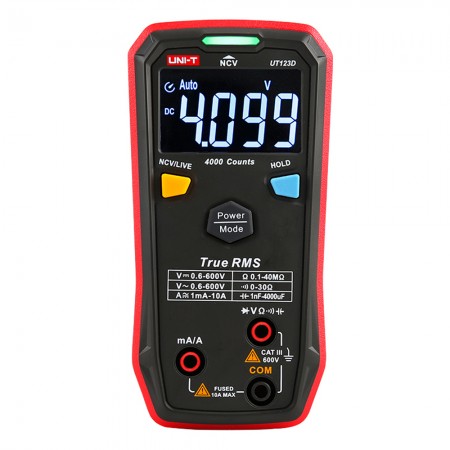UNI-T UT123D Auto Range True RMS EBTN Display DC / AC Smart Digital Multimeter