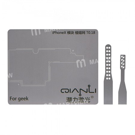 PCB Positioning Mold Steel Plate BGA Reballing Stencils with Separation knife for iPhone X