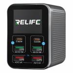 relife q4-72w-6-port-dual-pd-qc-smart-color-screen-fast-charger-with-smart-sleep-mode-3