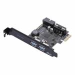 STW-3002 NEC Chip PCI-E to USB 3.0 2-Port PCI Expansion Card with 19-Pin Connector for Win XP/7/8