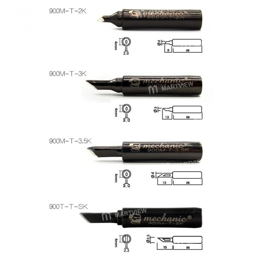 Mechanic High Quality 900MT 936 Lead-free Anti-static Solder Iron Tip Iron Head