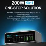 maant mt-p200-200w-gan-nitride-intelligent-digital-display-multi-port-desktop-charging-station-10