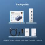 Orico A3H Series Aluminum High Speed 4 / 7 / 10 Ports USB 3.0 HUB with 12V Power Adapter