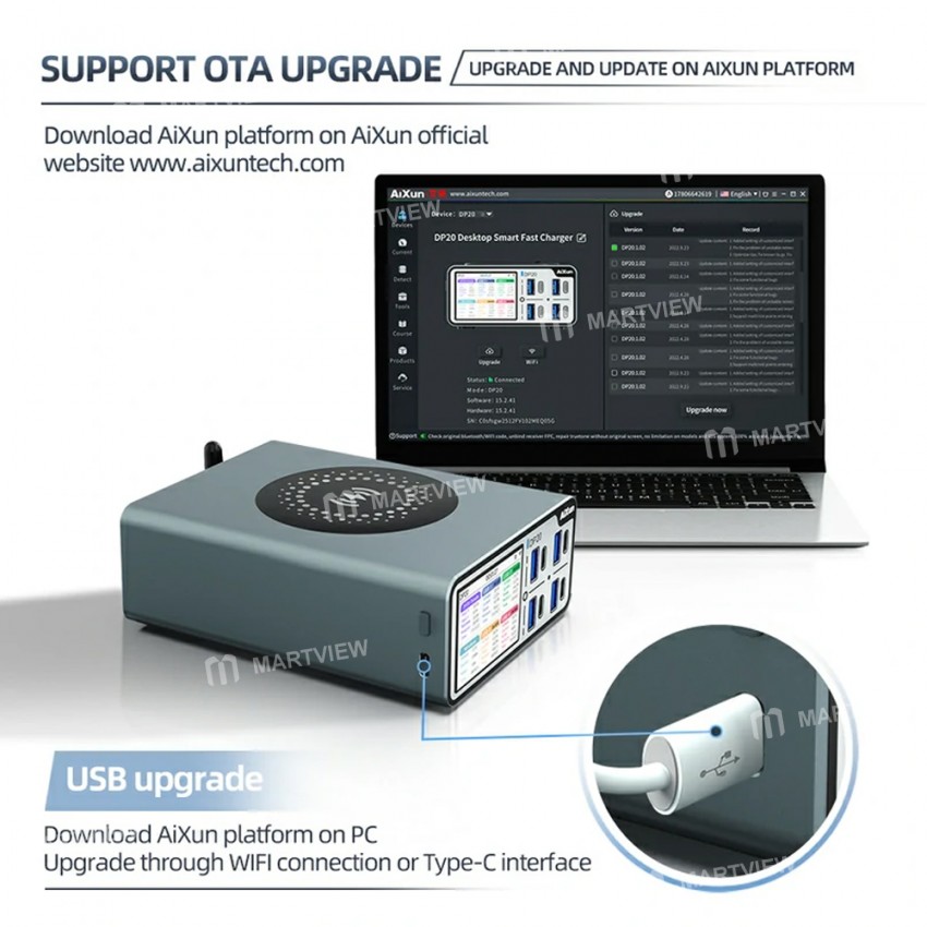 aixun dp20-200w-pd-qc-desktop-smart-fast-charger-8