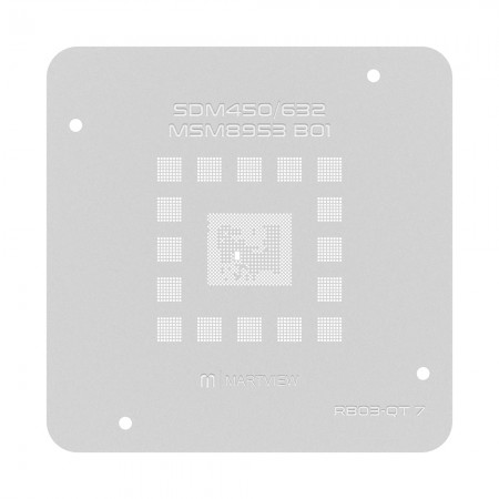 Martview RB03-QT7 CPU BGA Reballing Stencil for Qualcomm Snapdragon SDM450 / 632 MSM8953 B01