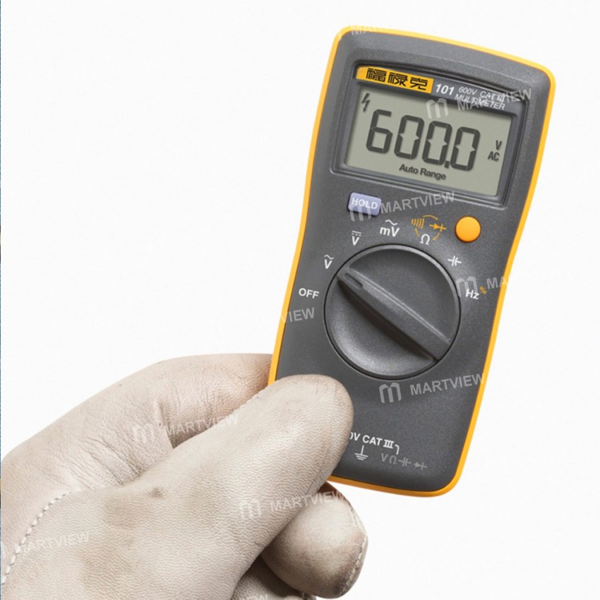 Fluke 101 Mini Auto Range Digital Multimeter for AC / DC Voltage Frequency Duty Cycle Test