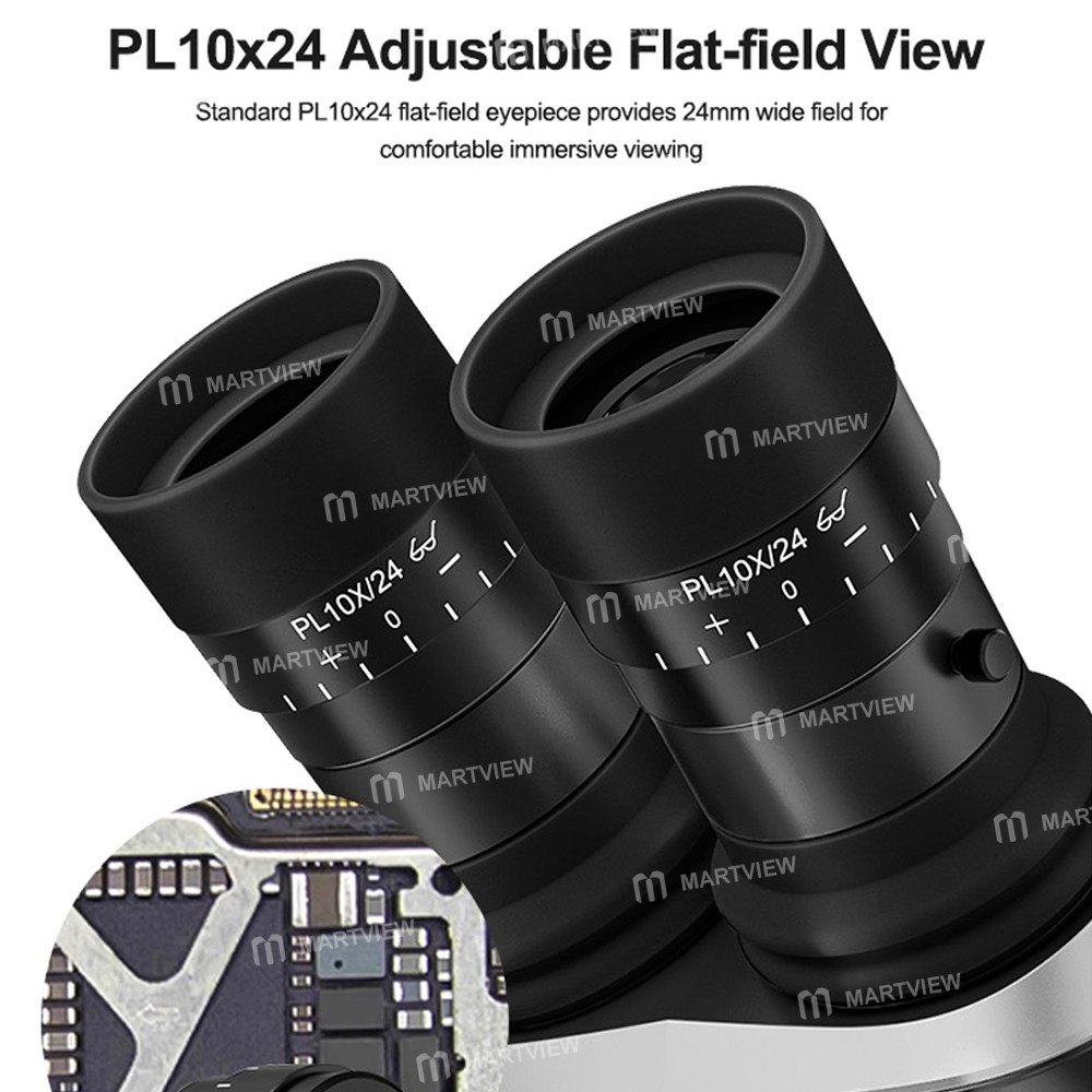 sunshine 71-ultra-b11-65-55x-continuous-fixed-zoom-conversion-trinocular-microscope-with-big-base-13