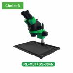 Relife RL-M3T 0.7-4.5X Trinocular HD Stereo Microscope - Green