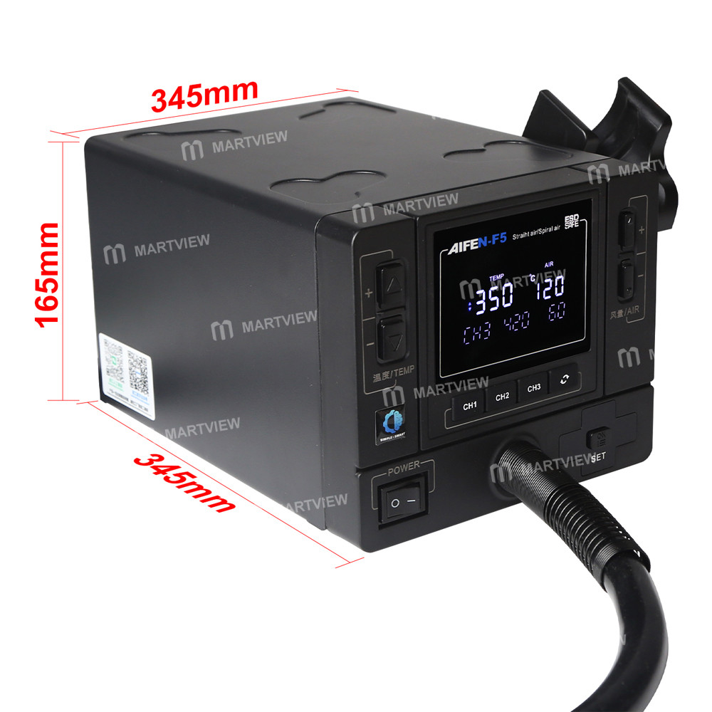 aifen f5-1000w-digital-display-industrial-grade-hot-air-gun-bga-rework-station-7