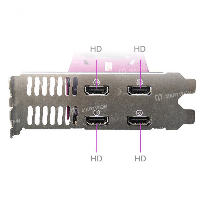 Yeston RX550 4GB / 128bit / GDDR5 4-screen Graphics Card Support Split Screen with 4*HD Output Ports