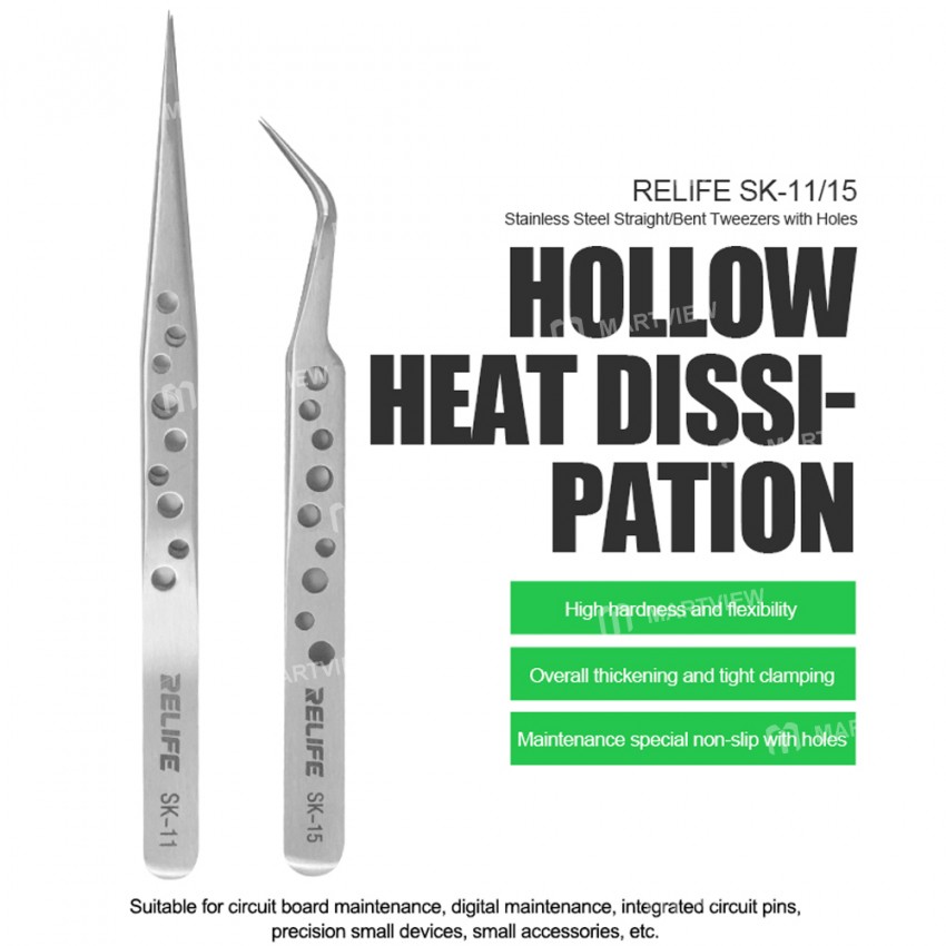 relife sk-11-sk-15-anti-static-stainless-precision-tweezers-with-holes-for-mobile-phone-repair-1