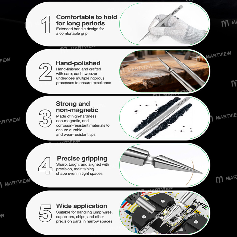 relife t1-anti-magnetic-anti-static-high-precision-flying-wire-tweezers-6