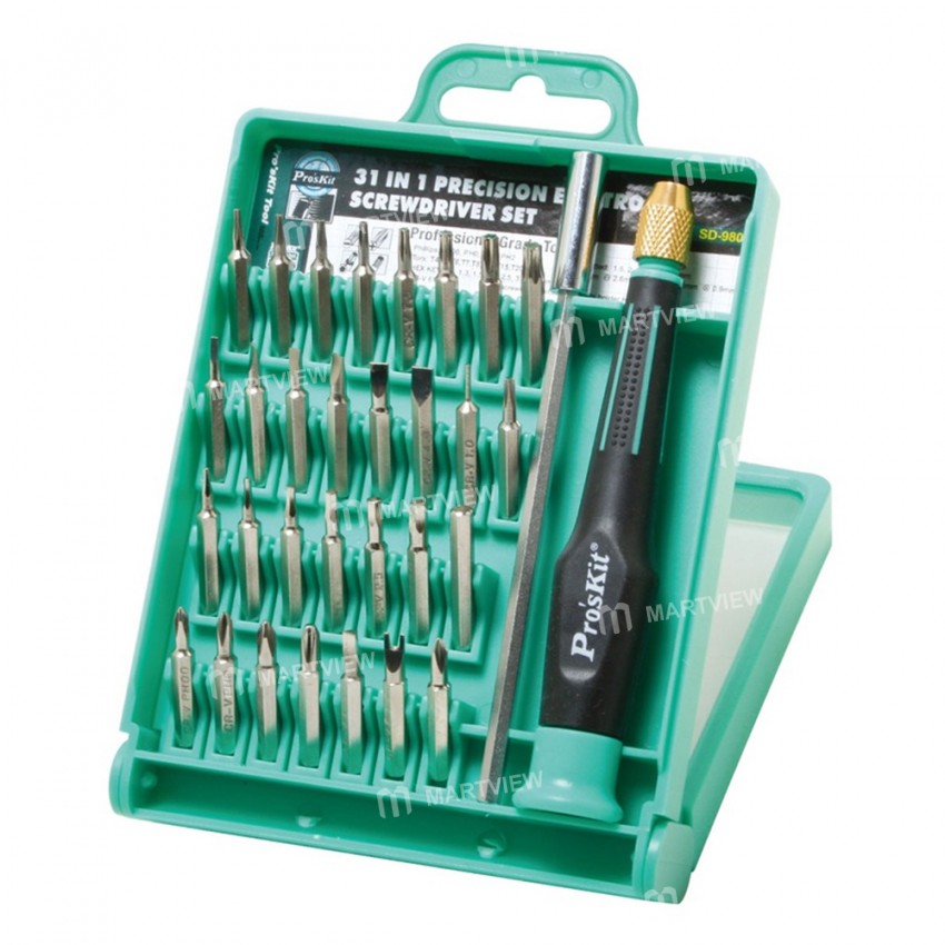 Pro'sKit SD-9802 31-in-1Multifunctional Precision Magnetic Screwdriver Set