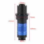 0.7X-5.6X Adjustable Continuous Magnification 300X 450X 600X Zoom C-mount Monocular Lens Suitable Fo