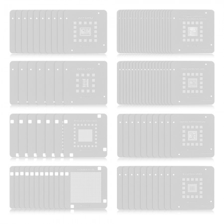 Martview RB-03 BGA Reballing Stencil Set for iPhone / Qualcomm / MTK / Hisilicon / Exynos / EMMC BGA