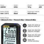 Aneng 620A Digital Smart Multimeter Transistor Tester