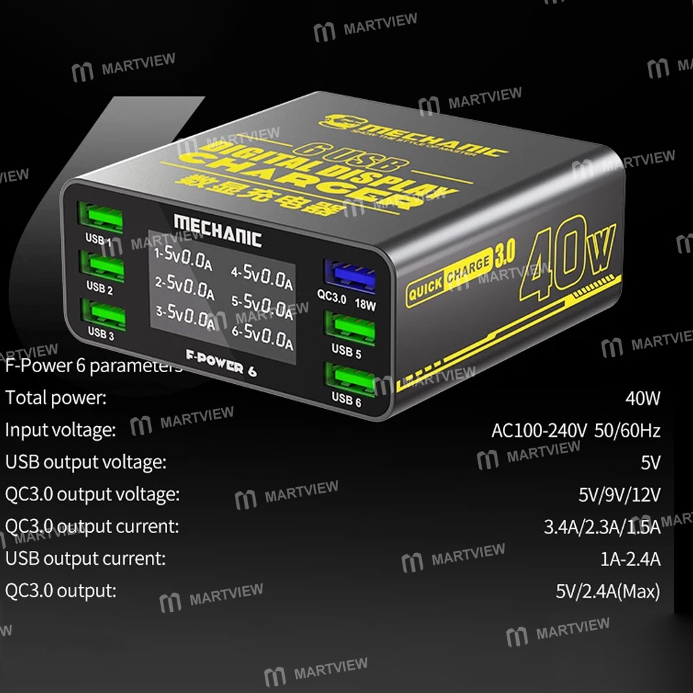 mechanic f-power-6-6-ports-usb-qc30-40w-smart-lcd-display-charging-station-7