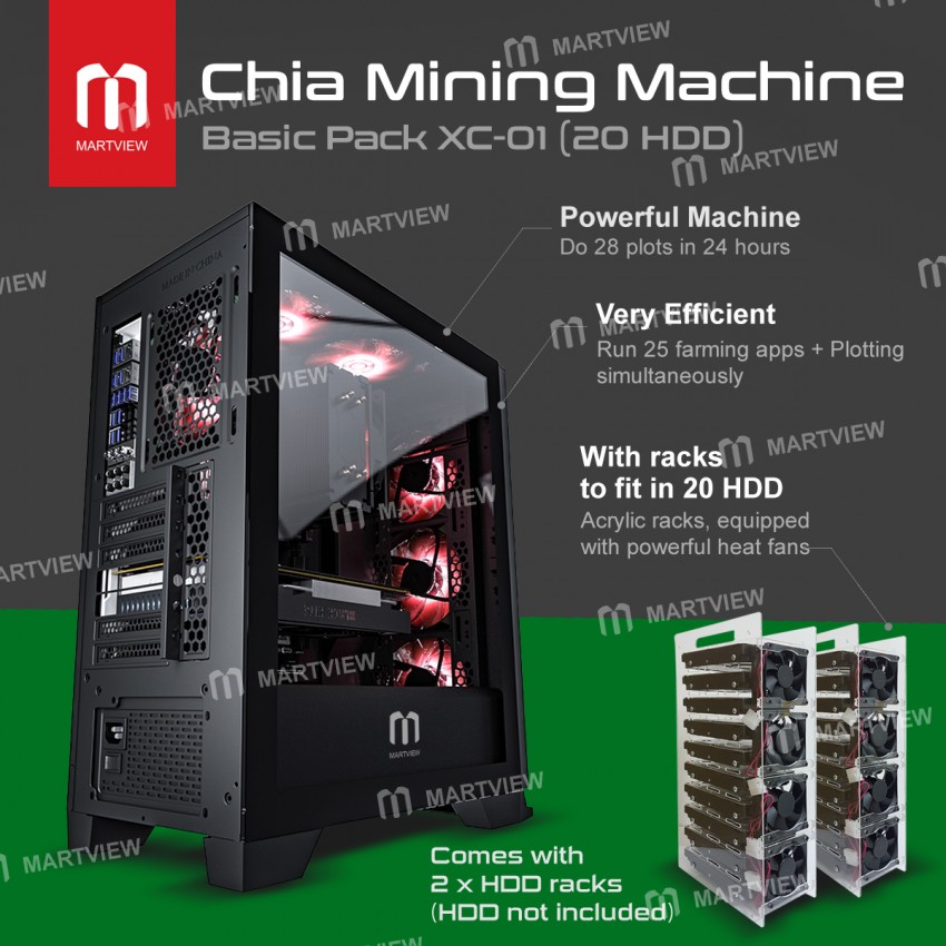 Martview Basic Pack XC01 (Chia & Chia Hardfork Mining Machine