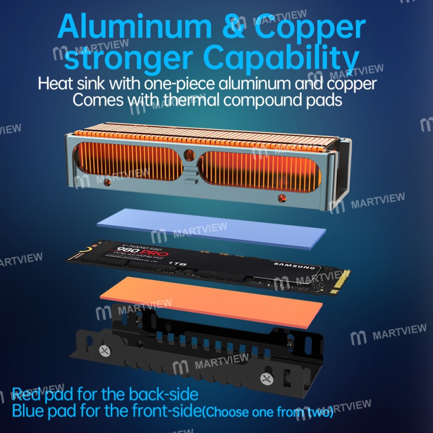 jeyi m2-2280-ssd-high-performance-copper-fins-with-aluminum-frame-passive-heat-sinks-4