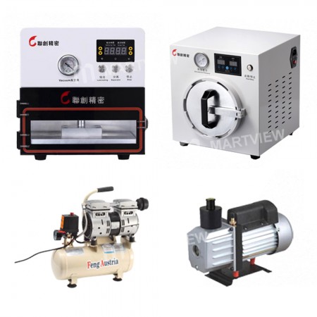 4in1 8inch LCD Screen Refurbished Machine Set (Laminating Machine + Air Vacuum Pump + Air Compressor + Bubble Remover)