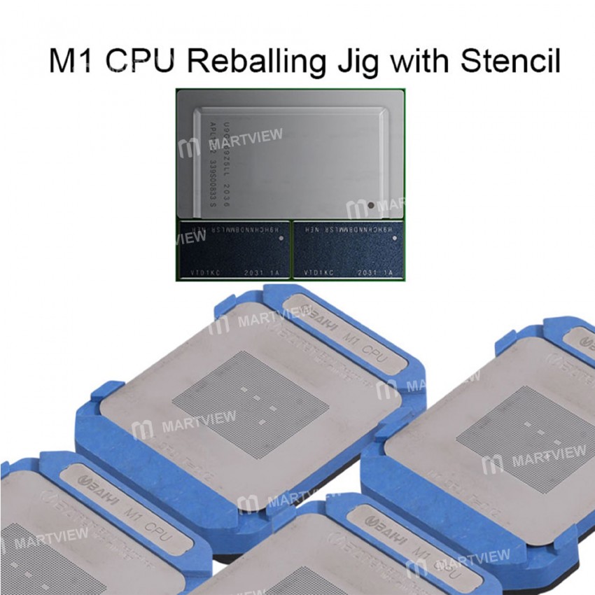 baiyi m1-cpu-bga-reballing-stencil-platform-set-2