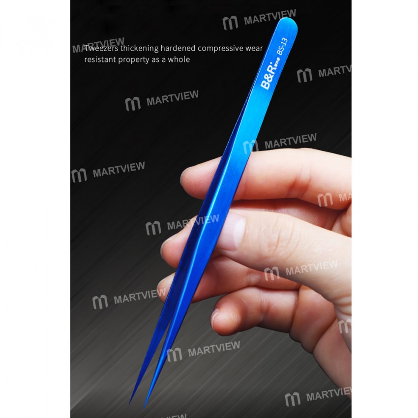 B&R BS-13 Precision SMD Stainless Steel Tweezer