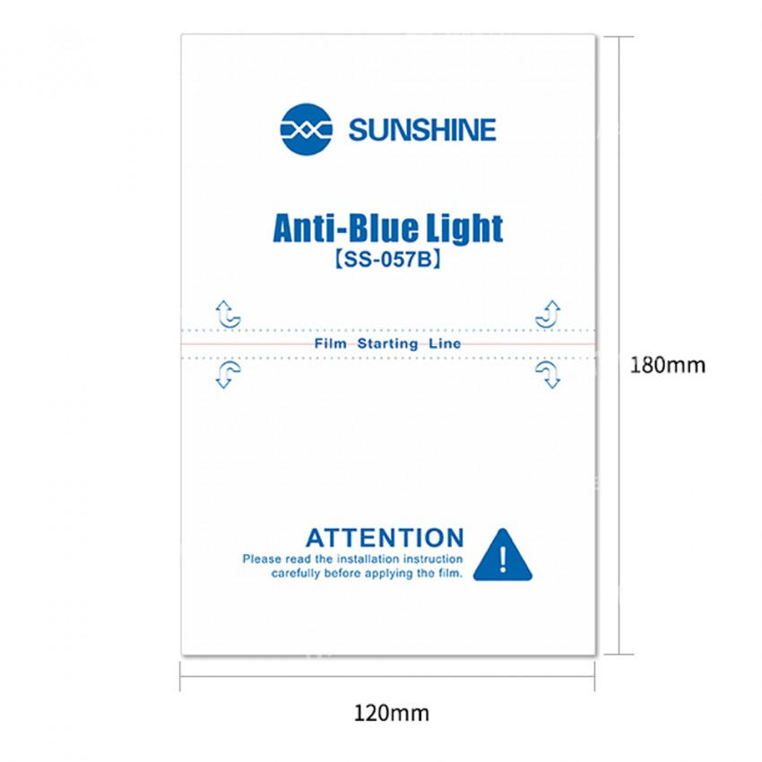 Sunshine SS-057B Anti-blue Light Imported Hydrogel Screen Protector for SS-890C Cutting Machine - 50