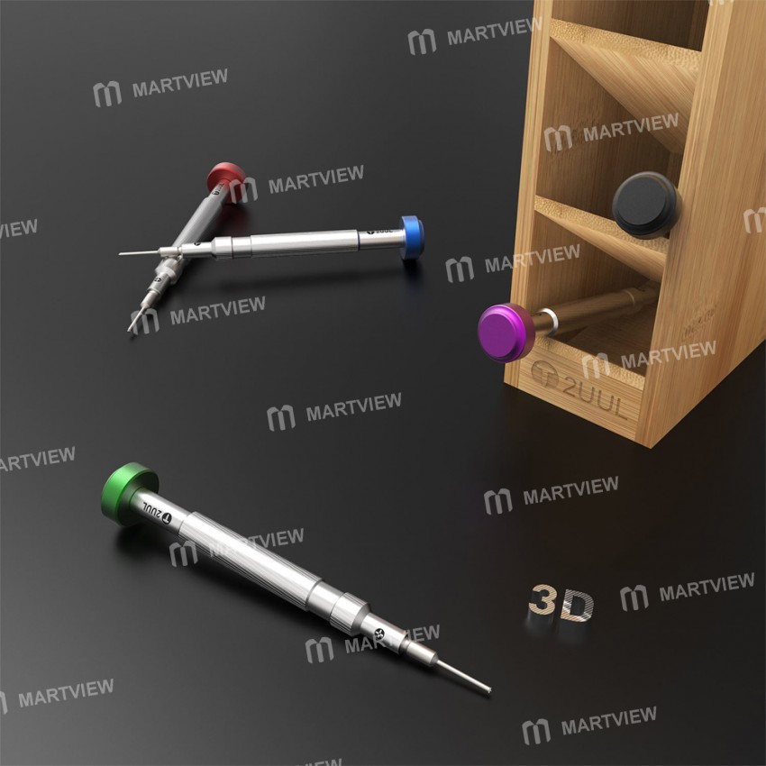 2UUL 3D Aluminum Handle Ultra Hard Magnetic Screwdriver