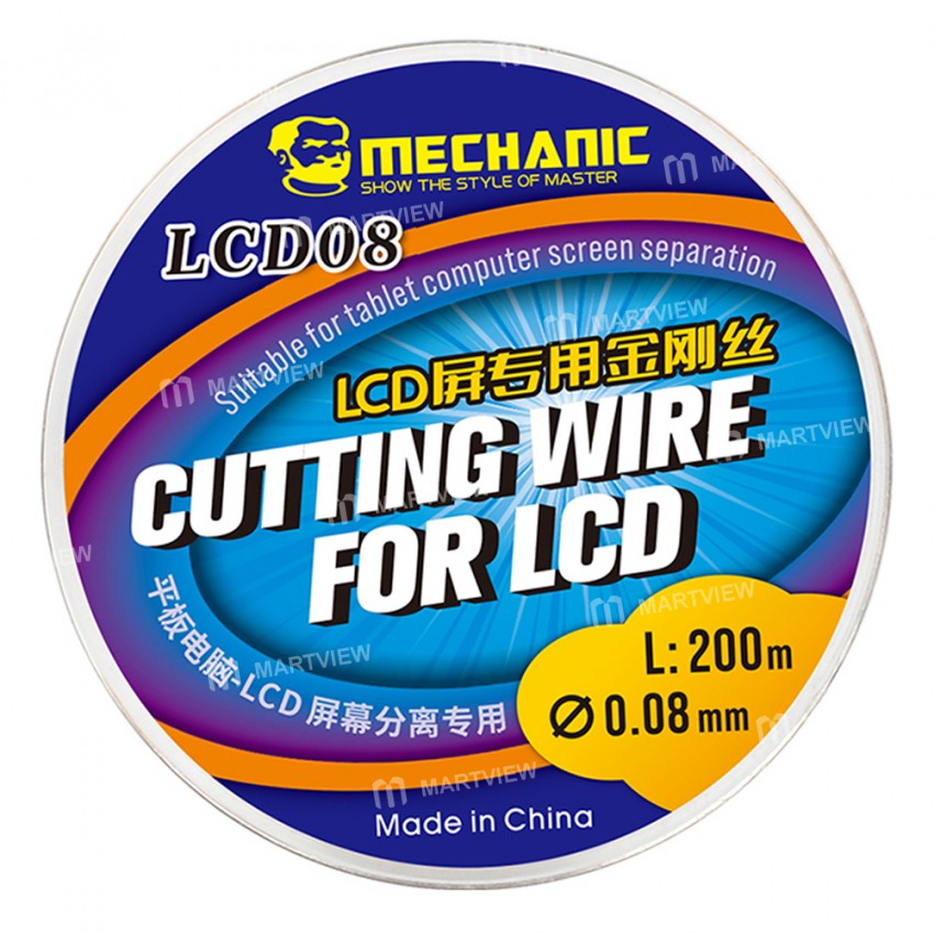 Mechanic LCD08 200M 0.08mm High Toughness Diamond Cutting Silk Dedicated for Tablet Computer LCD