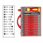 3017 26-in-1 Precision Removable Magnetic Insulated Screwdriver Set for Household Repair
