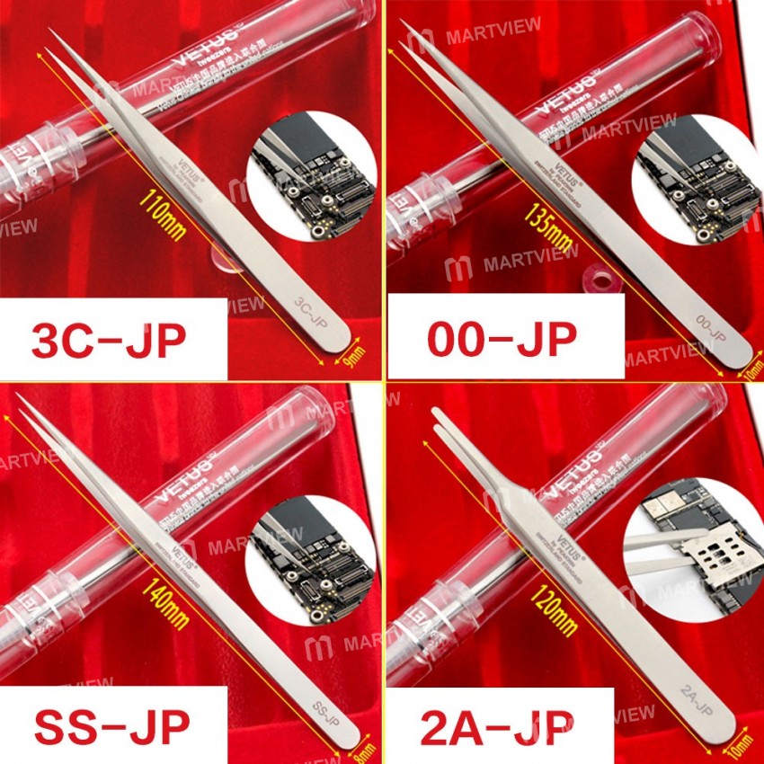 VETUS 2A-JP SS-JP 5SA-JP 7SA-JP 00-JP 3C-JP Anti-Magnetic Anti-Acid High Precision Stainless Steel T
