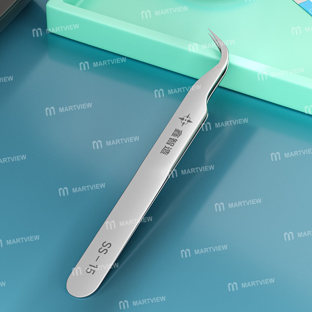 xzz ss-15-weak-magnetic-stainless-steel-super-hard-special-curve-tip-tweezers-7