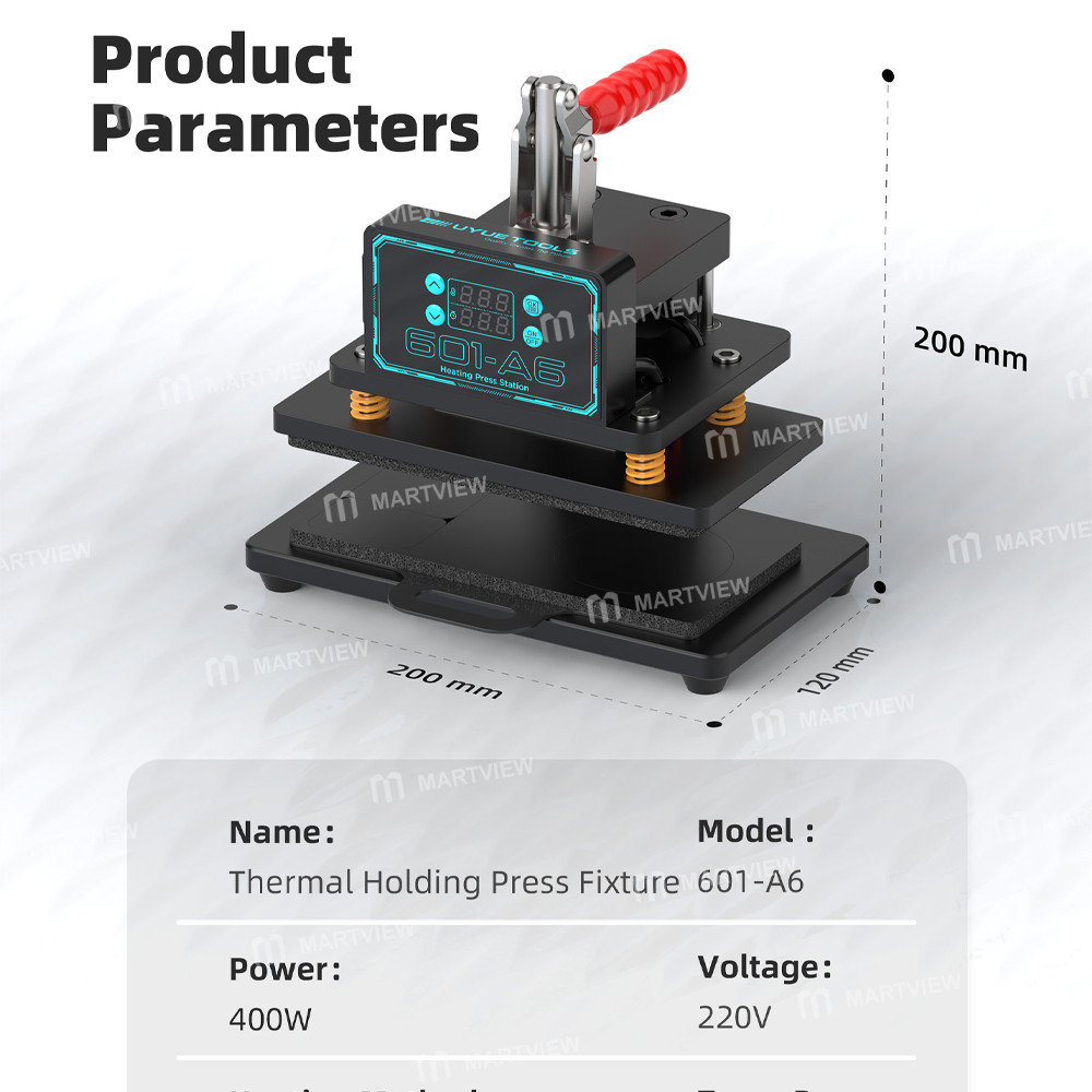 uyue 601-a6-dual-sided-heating-precise-timing-multifunctional-thermal-holding-press-fixture-6