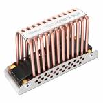 Double-sided Solid Composite Copper Tube Radiator with Thermal Pad compatible for 2280 NVMe M.2 SSD