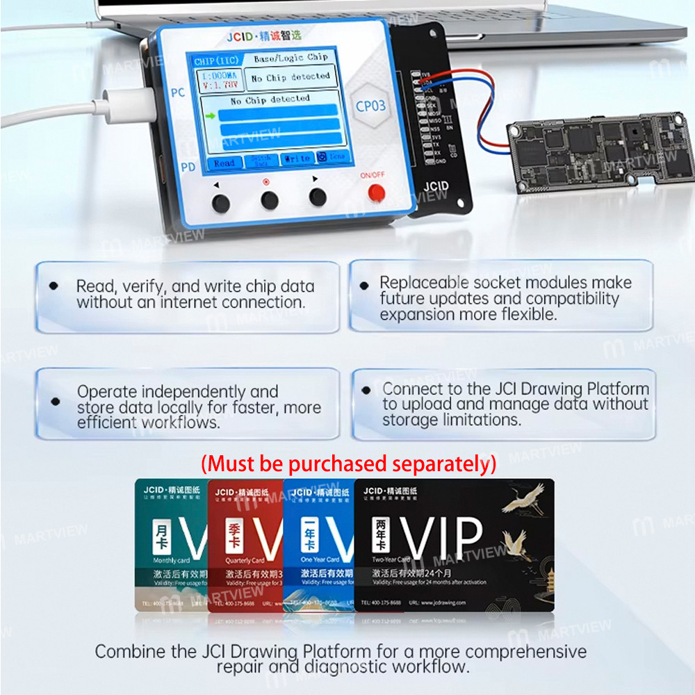 jcid cp03-multifunctional-ic-programmer-for-charging-ic-chip-baseband-rffe-testing-10