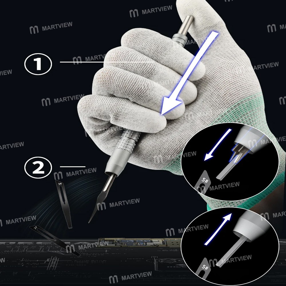 mechanic kh-001-non-slip-quick-disassembly-knife-pen-set-4