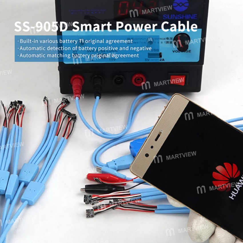 Sunshine SS-905D Smart Power Cable Detection Line Automatic Recognition Cale for Android and iPhone