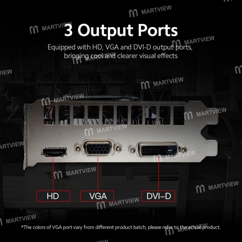 Obeya GT730 2G Gaming Graphic Card 2G / 128bit / DDR3 Memory with DVI-D+HD+VGA Output Ports