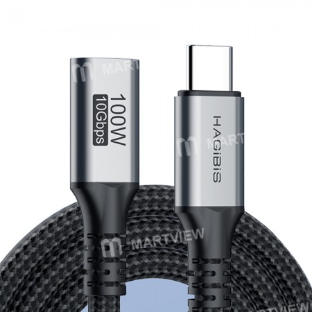 Hagibis USB 3.2 Gen2 Type-C 10Gbps High-speed Transmission / PD 100W Charging Cable