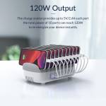 Orico DUK 10 Ports 120W USB Charger Station