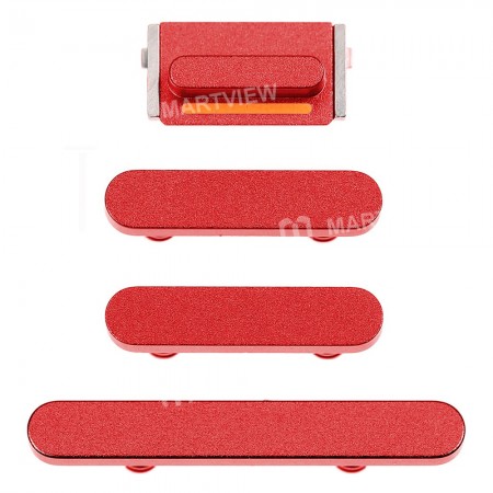 Replacement side bottom set for iPhone 13 13 mini red