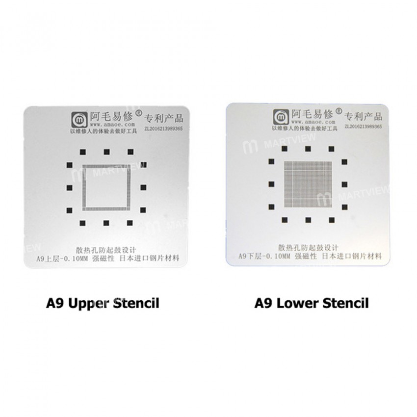 Amaoe A7 A8 A9 A10 A11 A12 A13 CPU Reballing Stencil Net Platform Positioning Plate Magnetic Holder