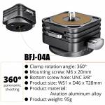 bafang bfj-04a-quick-release-plate-camera-tripod-mount-for-dslr-camera-9