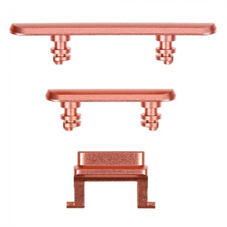 Replacement Side Buttons Set for iPhone XR - Coral