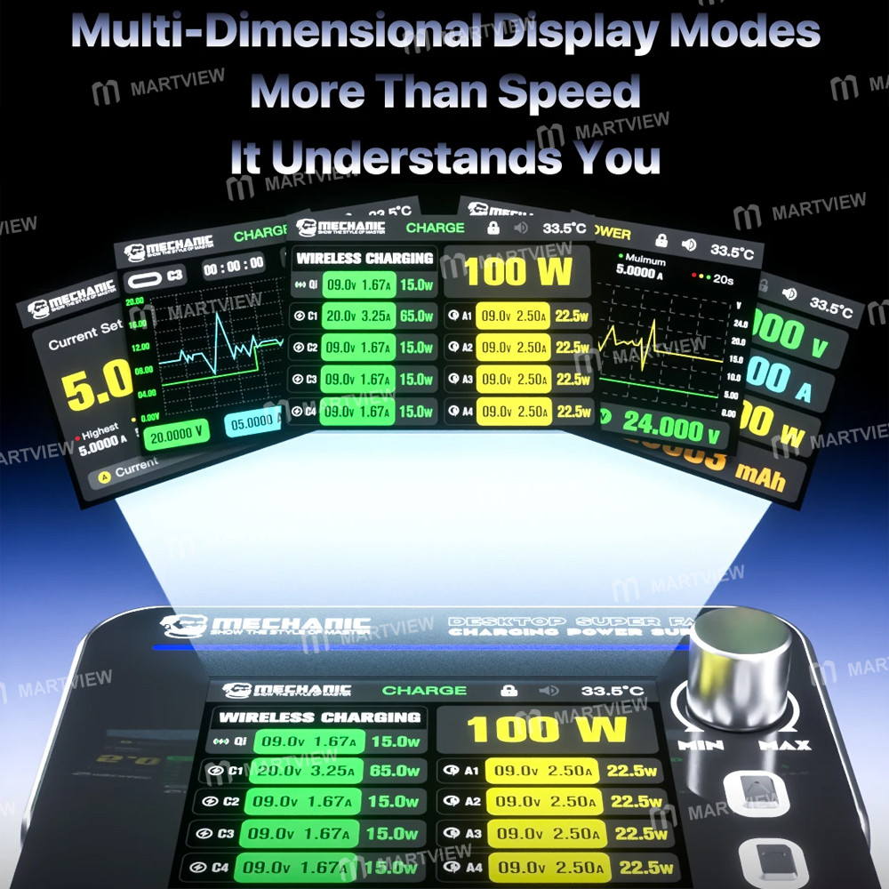 mechanic power-200-gan-desktop-fast-charging-station-supports-qc30-pd31-wireless-charging-6