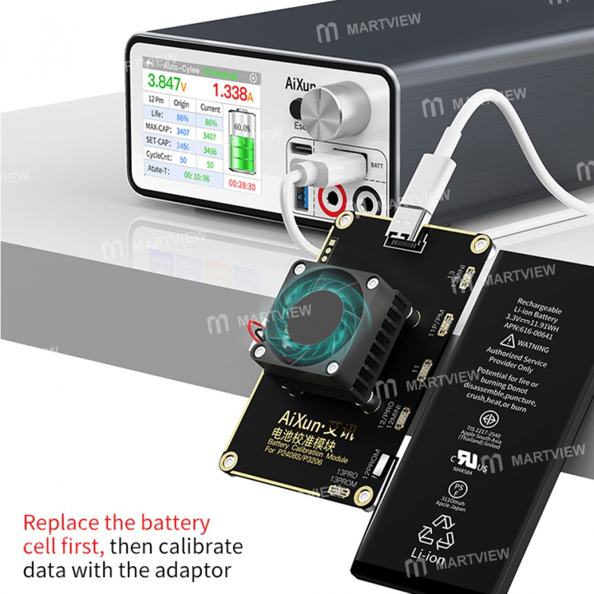 aixun battery-calibration-module-used-with-aixun-p24082408s-ammeter-for-iphone-11-13pro-max-4