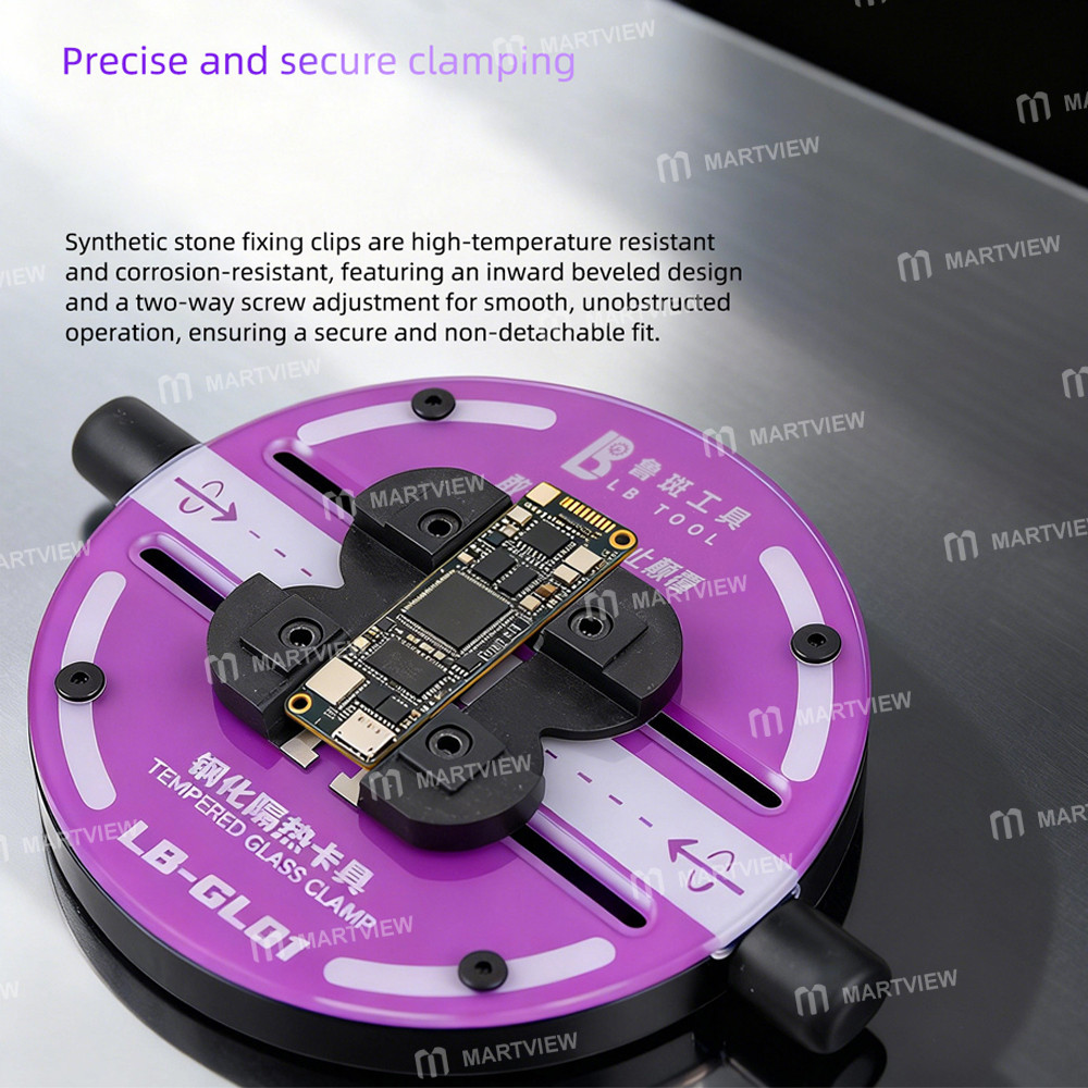 luban lb-gl01-heat-insulating-ring-shaped-tempered-glass-motherboard-repair-fixture-6