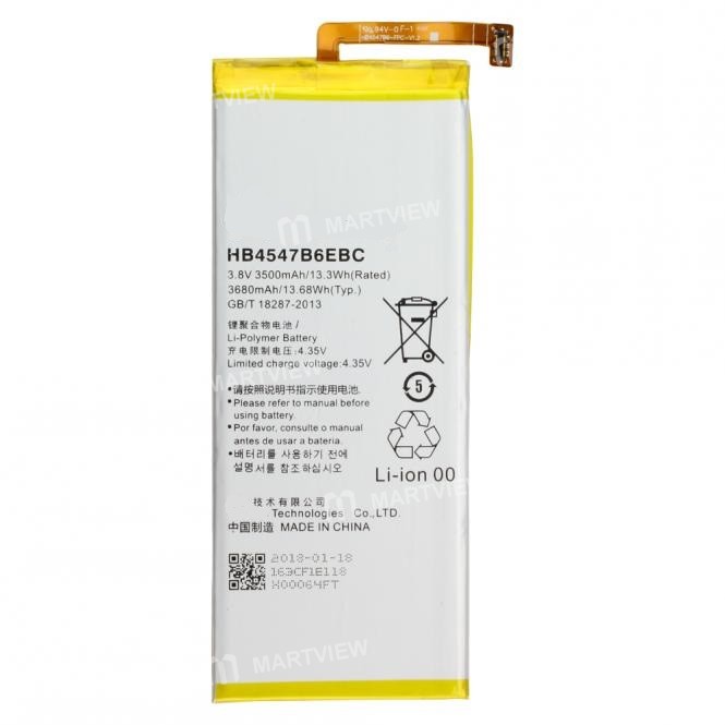Battery Replacement for Huawei Honor 6 Plus Use (HB4547B6EBC/3500mAh) - grade AAA quality